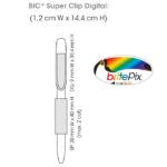 Área de impresión Bolígrafos BIC Super Clip Digital