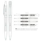 Medidas bolígrafos personalizados para regalo Rino