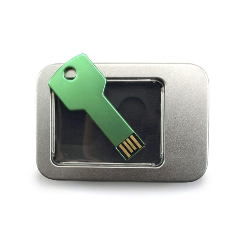 Llave memoria USB personalizada 16GB sobre la caja 5846-004-4
