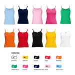 Colores camiseta tirantes Fruit Of the Loom strap T lady fit