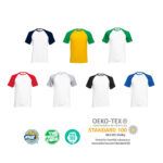 Colores camiseta Baseball valueweight Fruit of The Loom