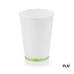 Vaso de papel NUTRI hecho de PLA/papel marca Stamina para personalizar en Laduda Publicidad