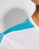 Roly - SUZUKA 6657_0112_3_1 camiseta deportiva bicolor de mujer con cuello de pico detalle 1