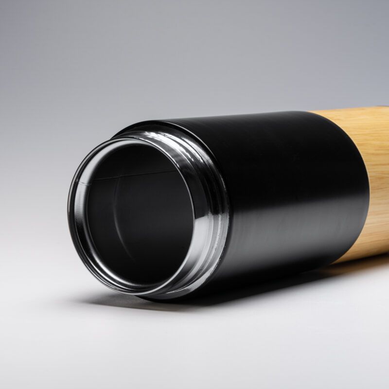 Stamina - COIBA Bidón térmico de acero inoxidable y detalle en bambú personalizar laduda publicidad 4211_02_3_2