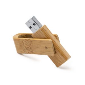 Stamina - PERCY Memoria USB de bambú con cuerpo y clip giratorio personalizados laduda publicidad 4189_999_1_1