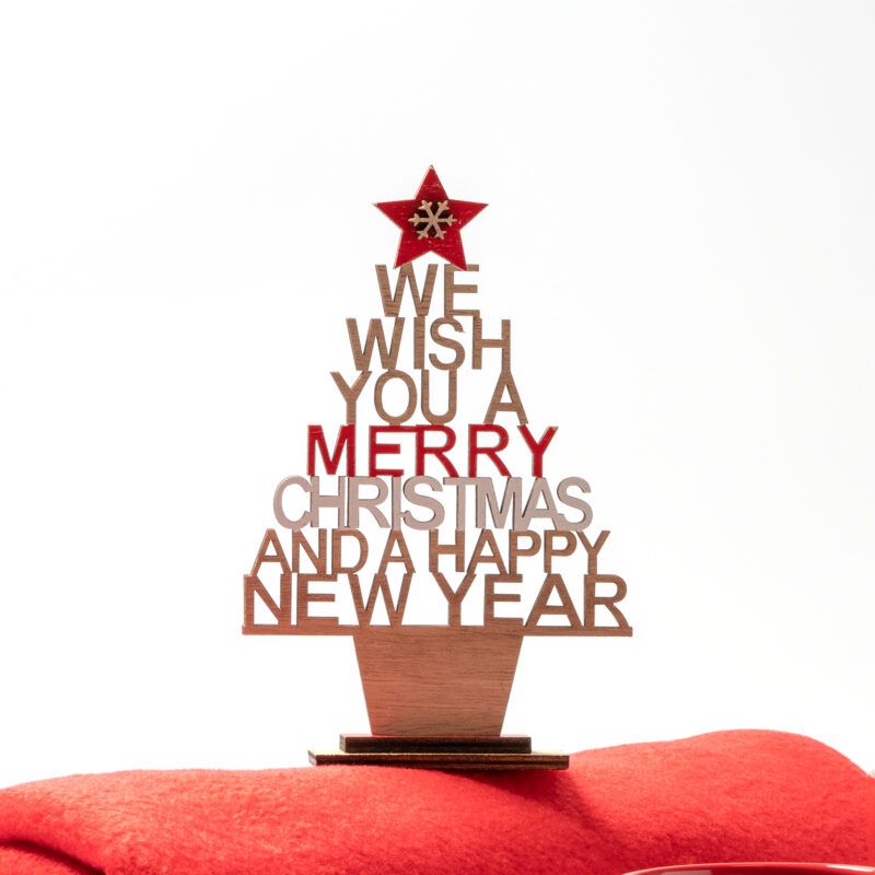 Stamina - TINSEL Árbol navideño realizado en madera con mensaje personalizar laduda publicidad 1298_88_3_2