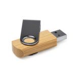 Stamina - ULDON Memoria USB de bambú y clip giratorio metálico personaliza laduda publicidad 4190_999_3_3
