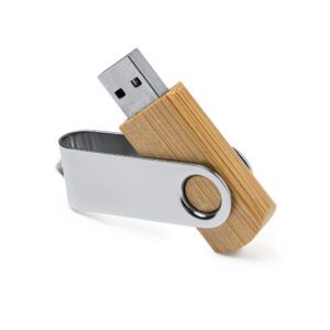 Stamina - ULDON Memoria USB de bambú y clip giratorio metálico personalizados laduda publicidad 4190_999_1_1