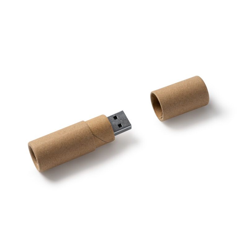 Stamina - VIKEN Memoria USB con diseño cilíndrico de cartón reciclado personalizar laduda publicidad 4195_29_3_2